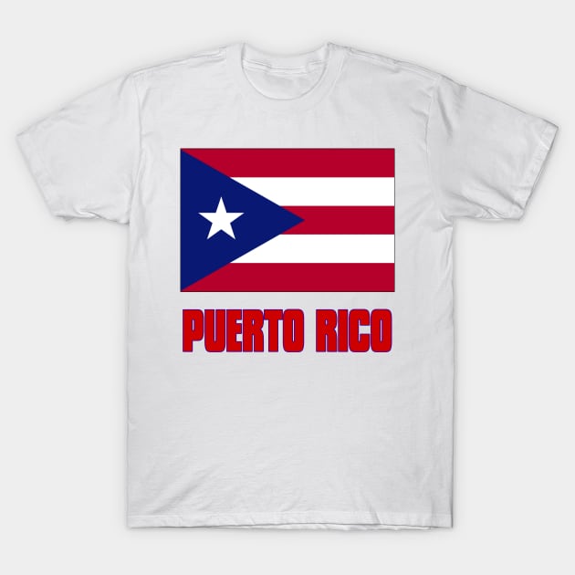 The Pride of Puerto Rico - Puerto Rican Flag and Language T-Shirt by Naves